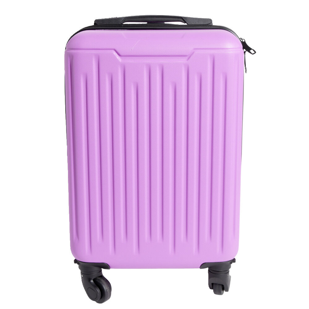 Valise cabine 26L rigide trolley 4 roues amovibles 51cm rose