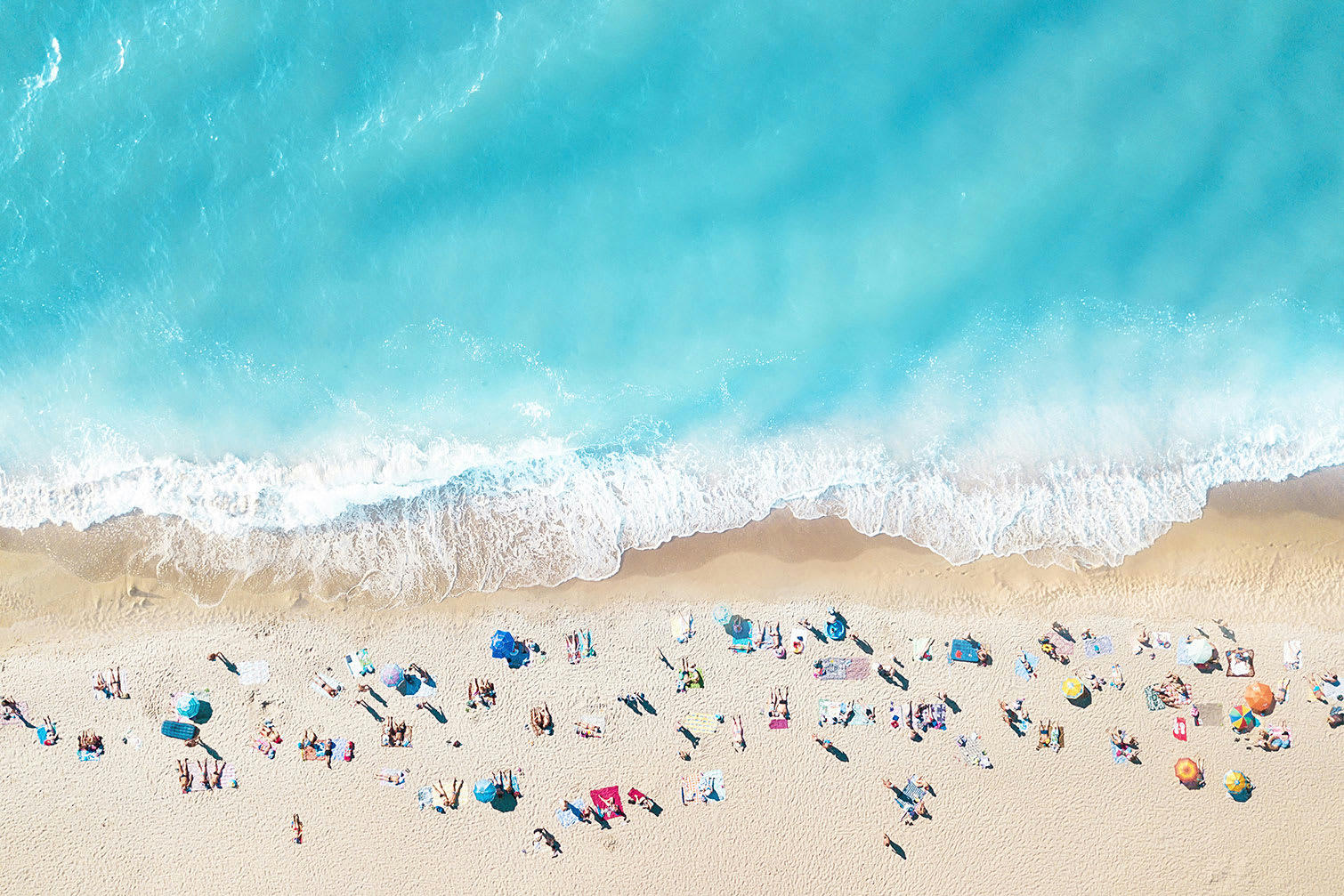 - Tableau plage beach lovers for ever imprimé sur toile 60x40cm