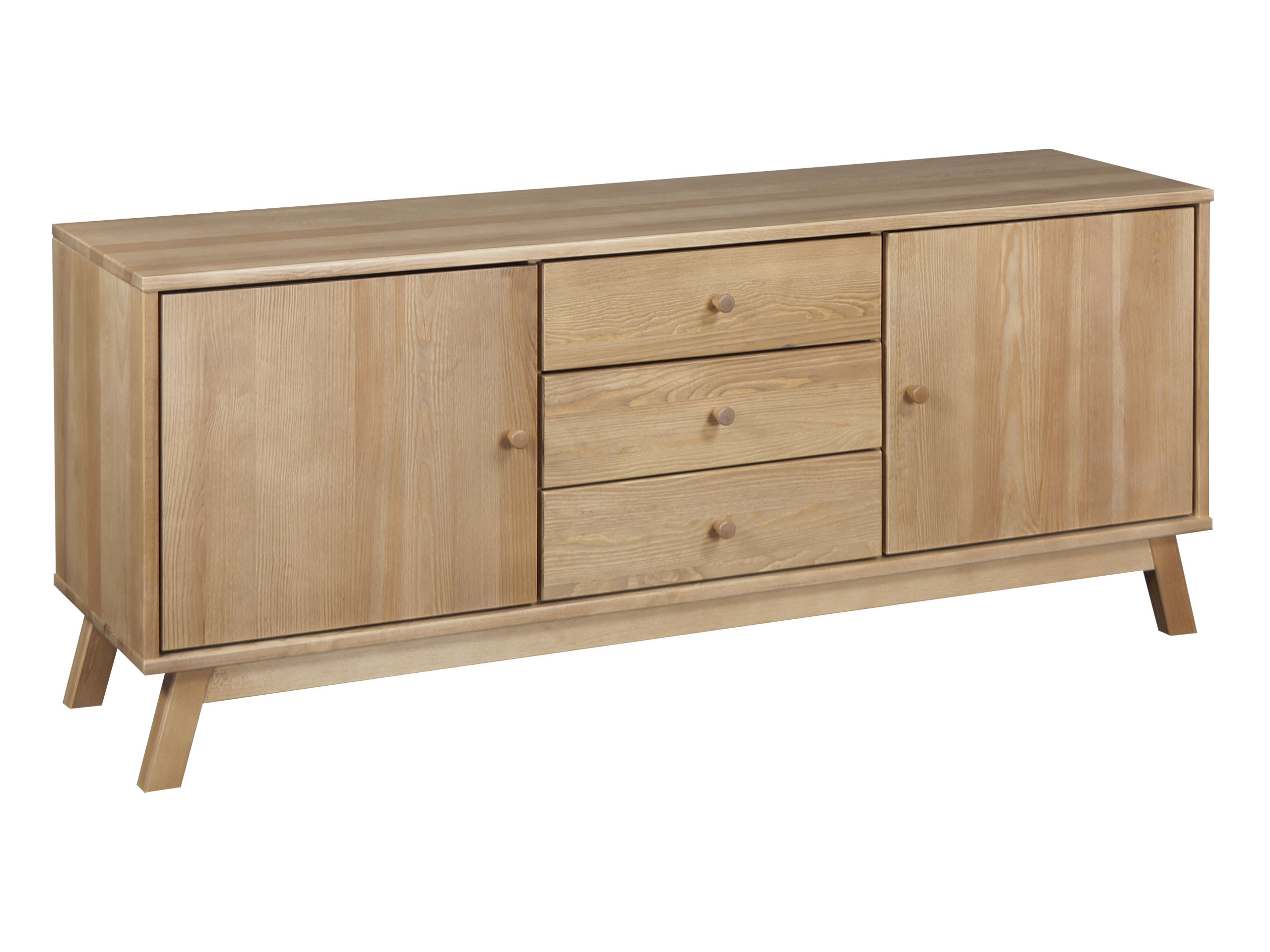 Komoda II drewniana OREGON WOOD, kolor dębowy