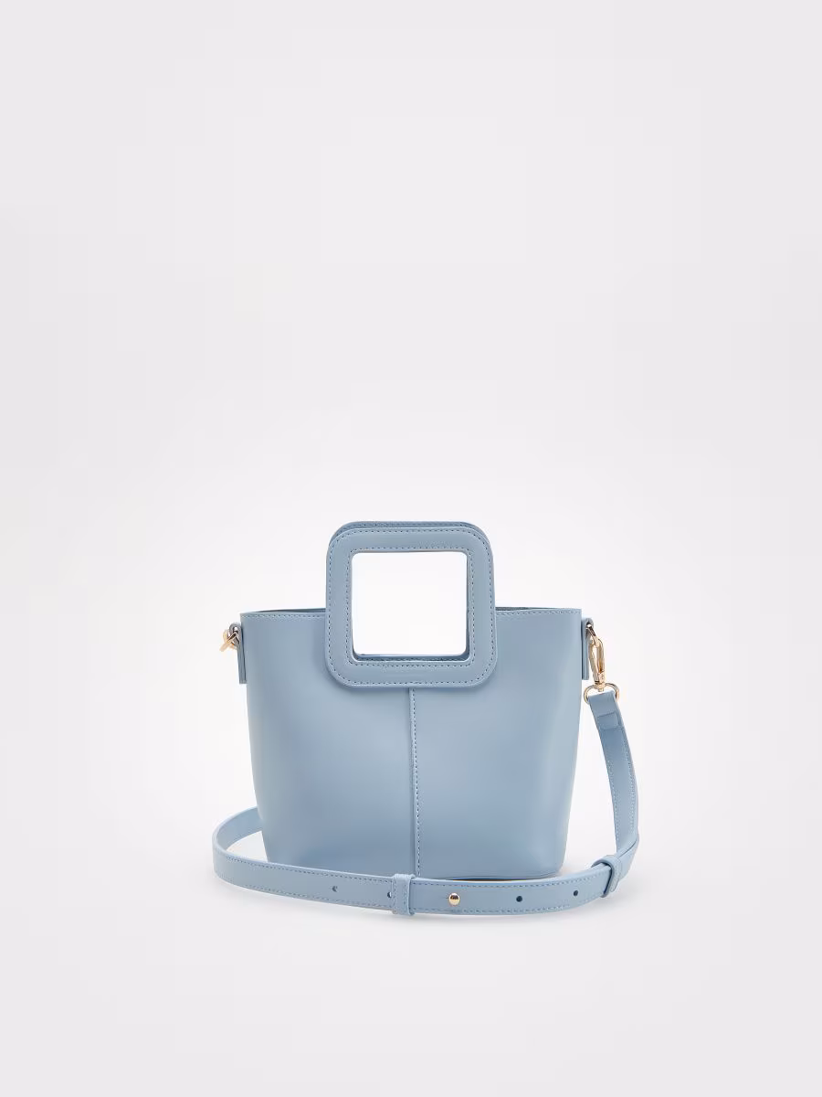 Crossbody Bag With Geometric Handle