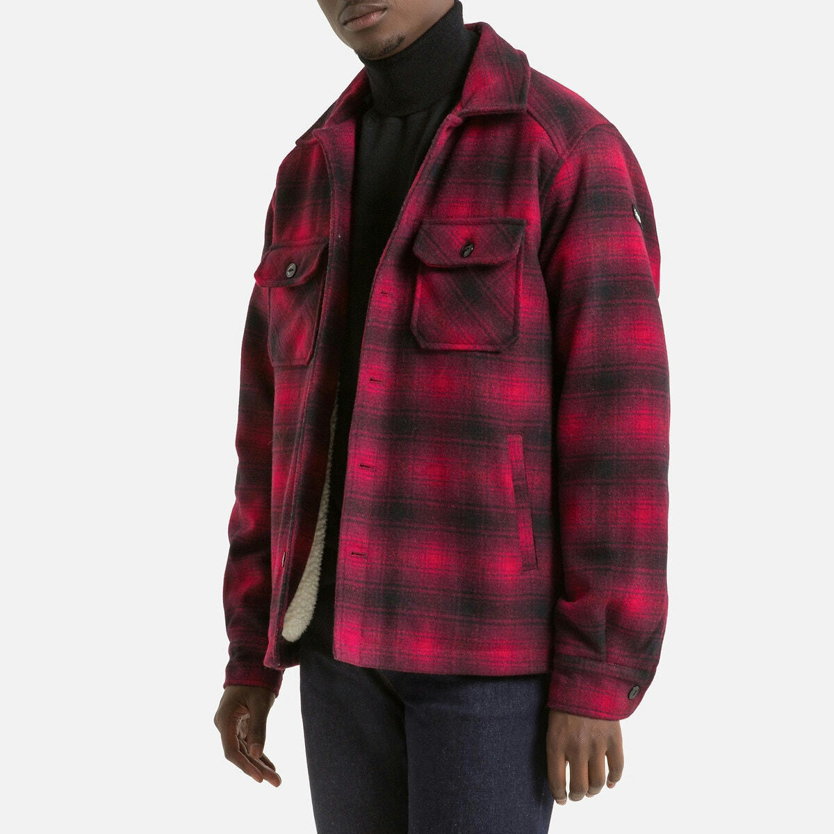 Veste boutonnée doublée sherpa Timber 1