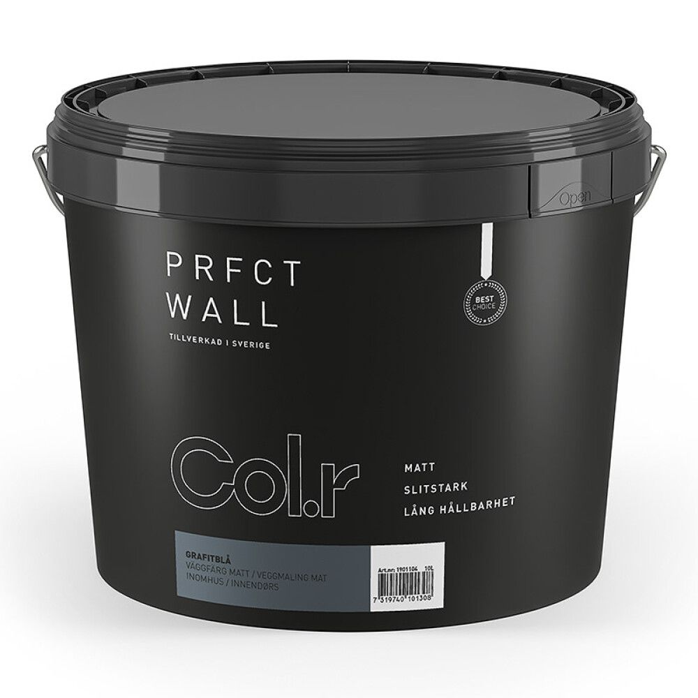 VEGGMALING COL.R PRFCT WALL GRAFITTBLÅ 10L