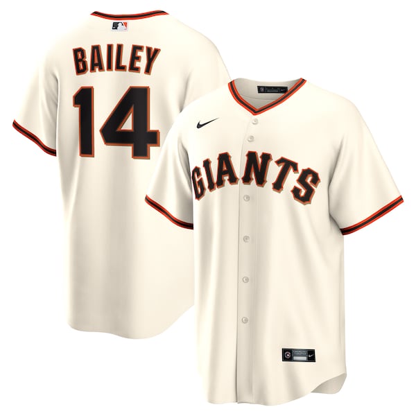 Patrick Bailey San Francisco Giants Nike Home Replica Jersey - Cream