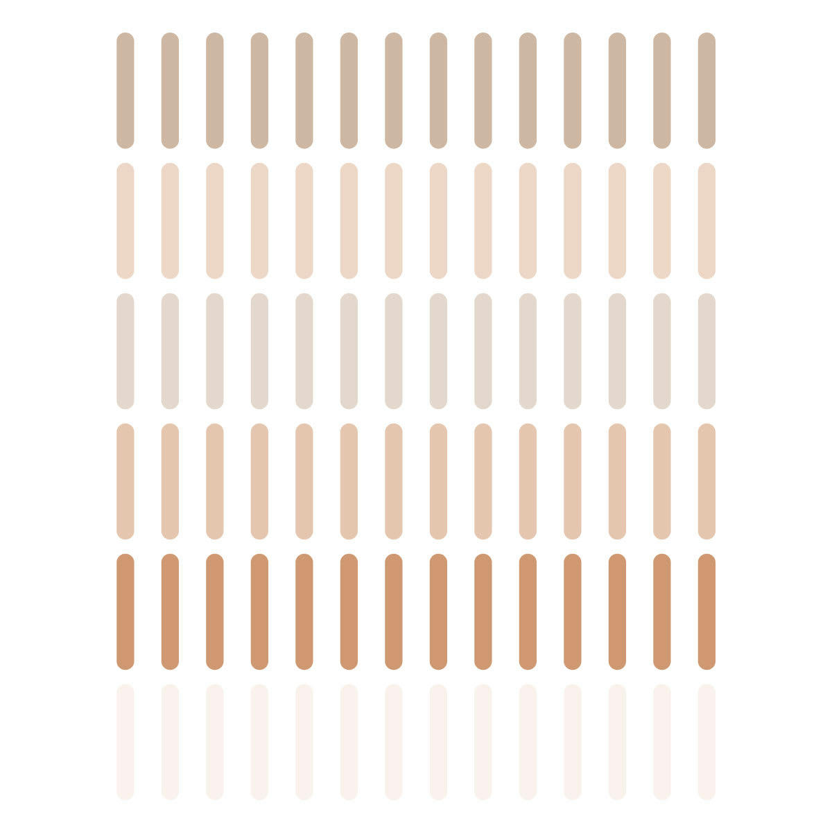 CONFETTI - Stickers muraux en vinyle confettis marron et beige