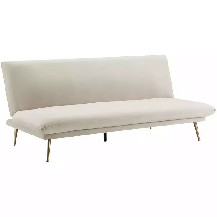 Habitat Matteo Velvet Clic Clac Sofa - Champagne