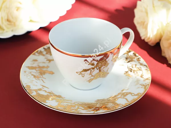 Filiżanka ze spodkiem 0,26 L / 17 cm Porcel - Belle Epoque Gold 10.BEE.FS26