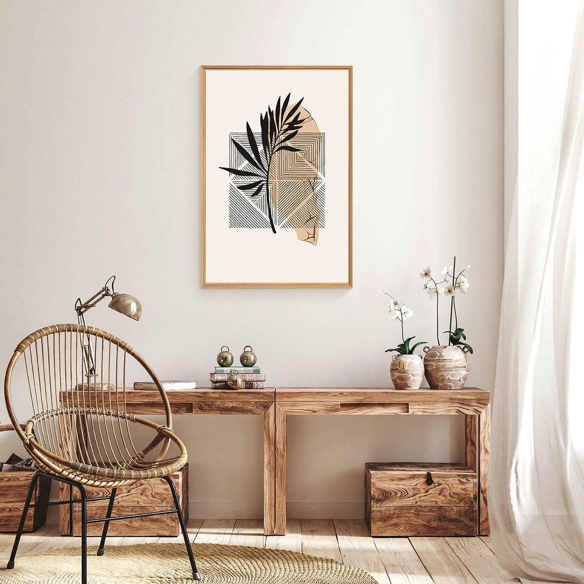 NATURE ÉVASION - Tableau mural encadré nature décorative 65x97 cm