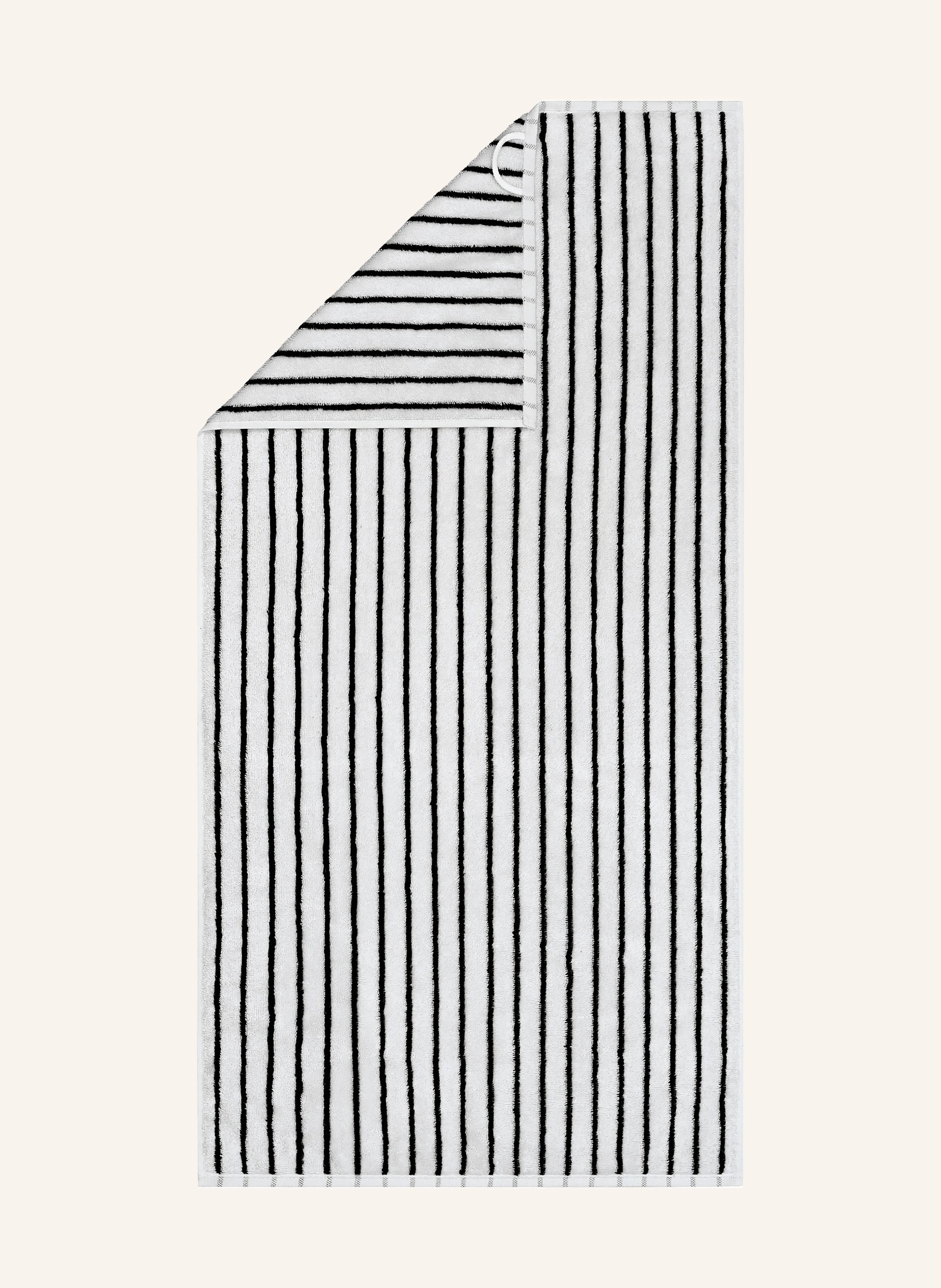 Cawö Handtuch BLACK & WHITE