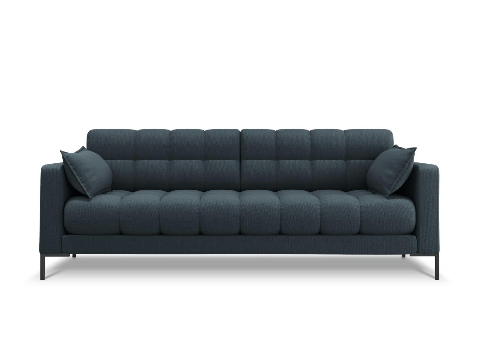 MAMAIA - Canapé 3 places en tissu structurel bleu