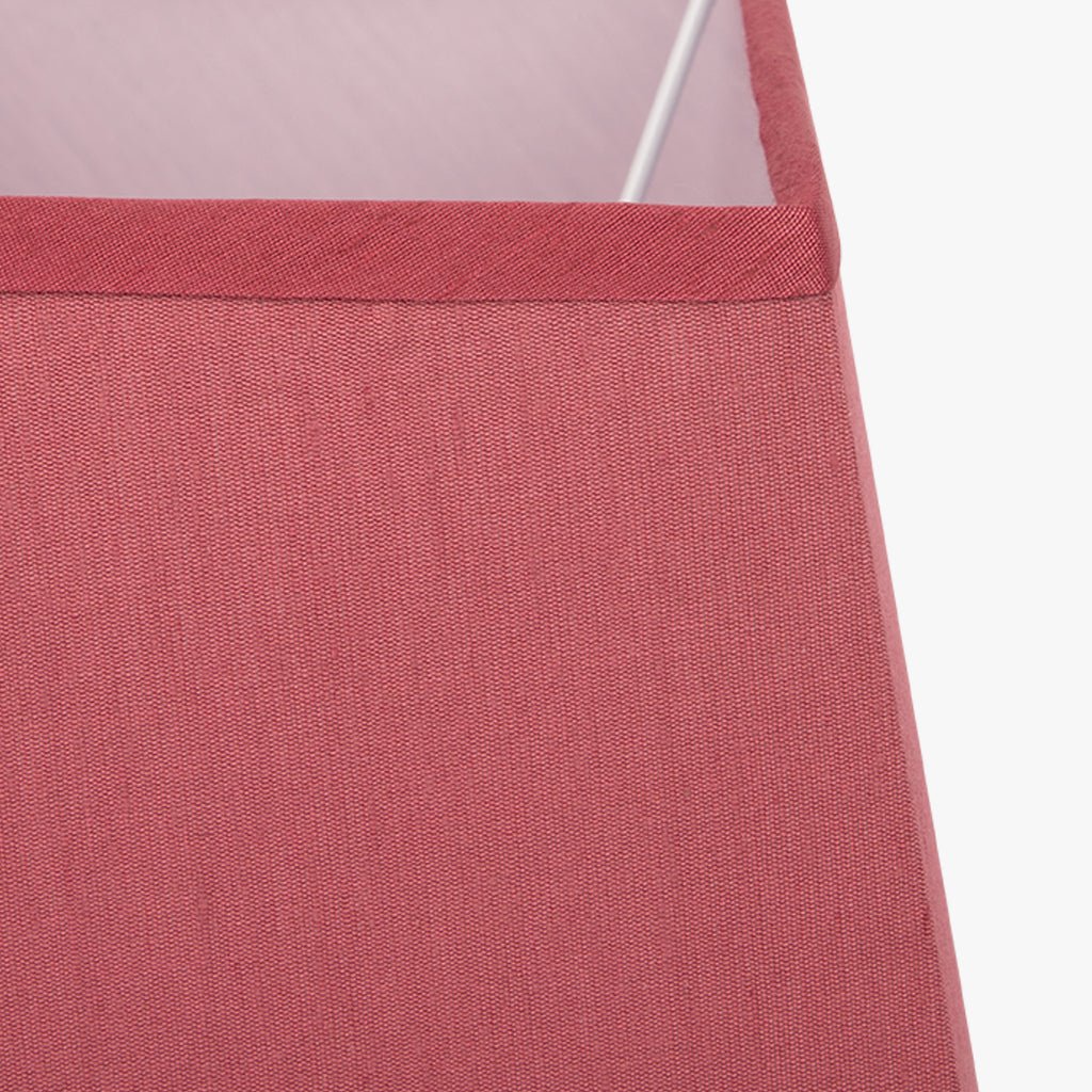 AbatJour Quadrado em Seda Vermelho