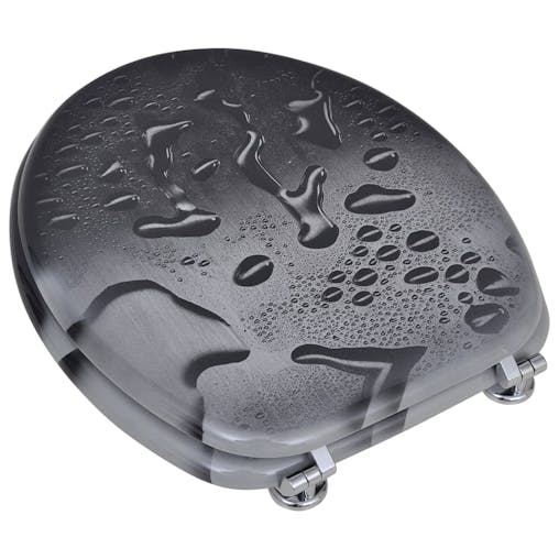 NNEVL Toilet Seats with Lids 2 pcs MDF Water