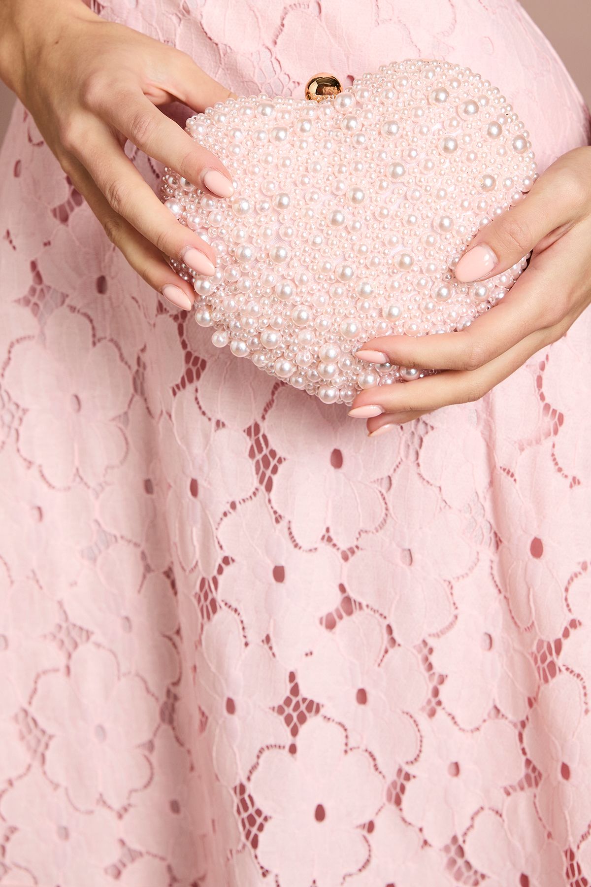 Coast Aurelia Pearl Love Heart Shape Clutch Bag