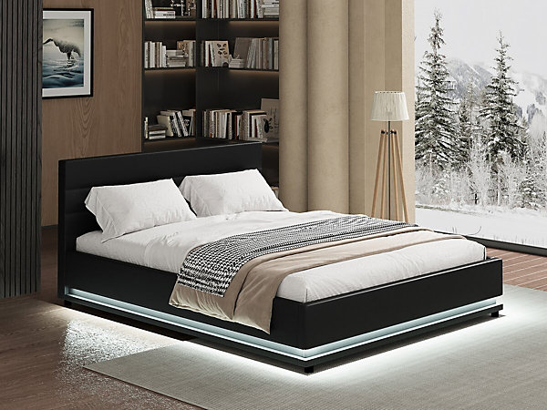 Lit LED avec coffre 