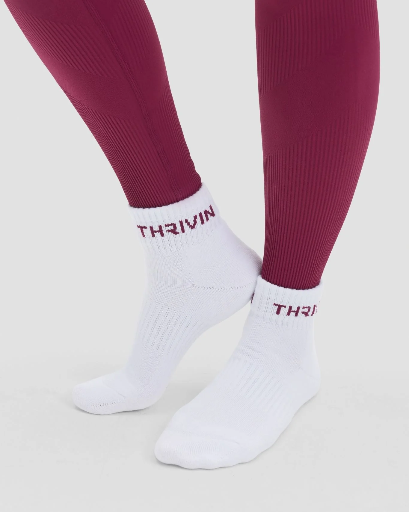 THRIVIN Mid Socks | Cherry Berry