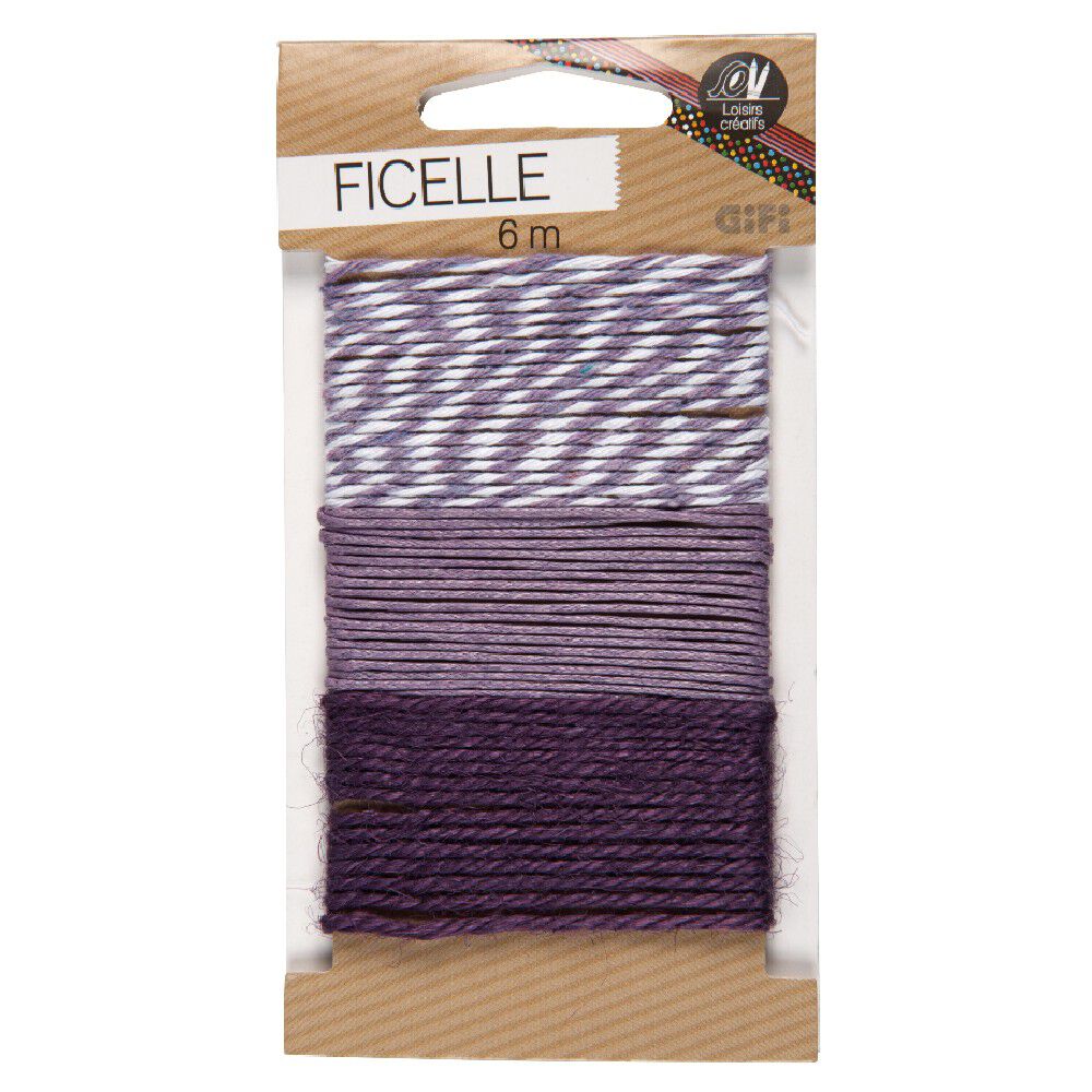 Ficelle violet 3x 2m