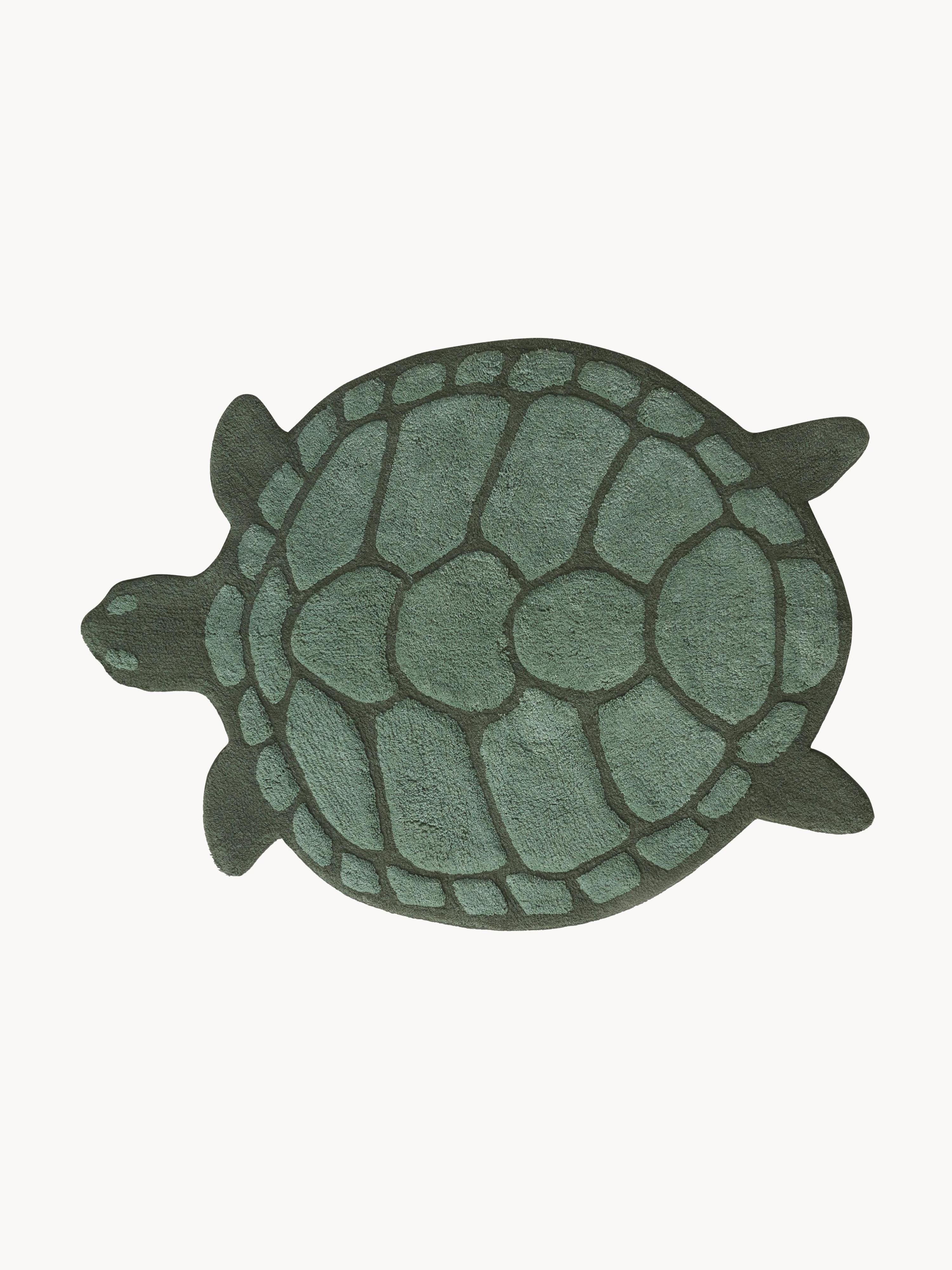 Badvorleger Lazy aus Bio-Baumwolle in Schildkrötenform