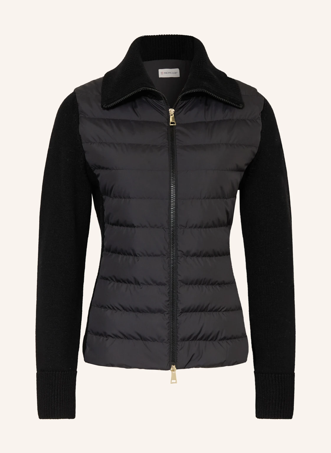 MONCLER Lightweight-Daunenjacke im Materialmix