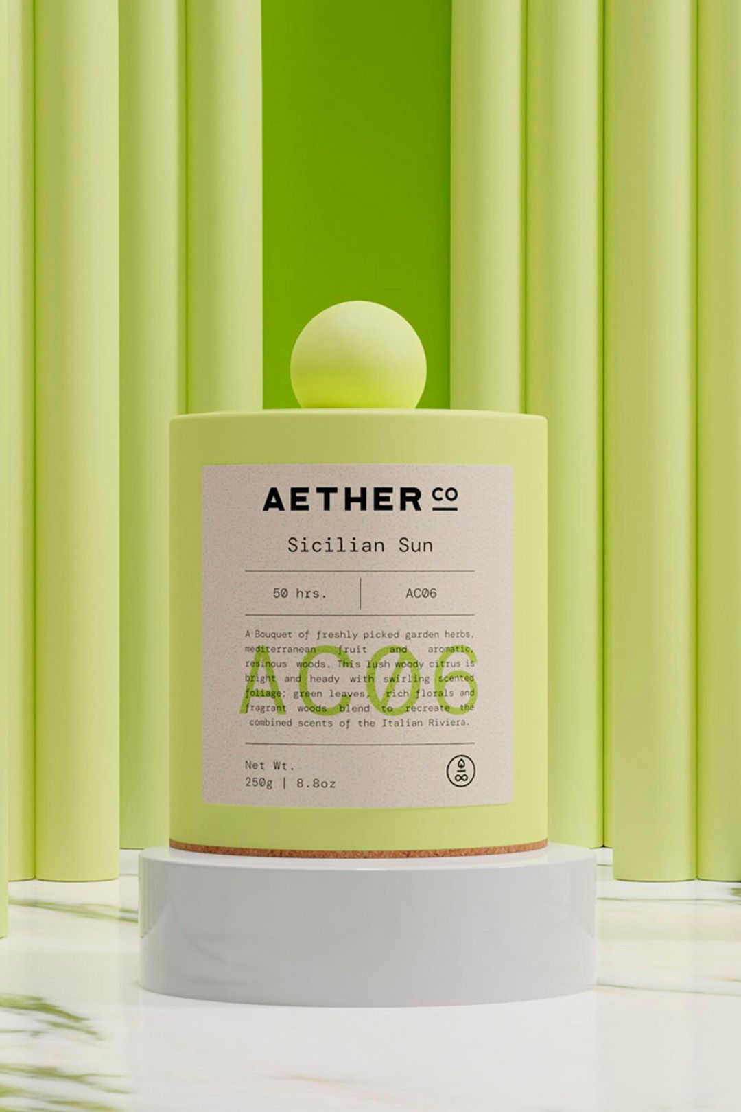 AetherCo AetherCo Sicilian Sun Candle 250g
