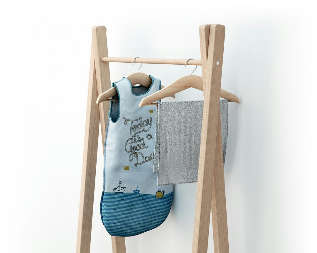 ESSENTIEL - Portant à vêtements hêtre brut