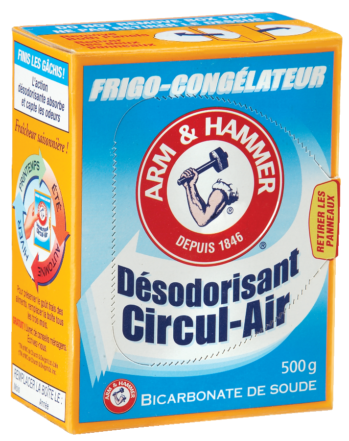 Arm & Hammer Fridge Freezer Flo-Thru Deodorizer Baking Soda, 500-g