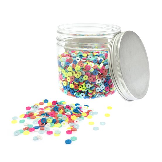 Pink and Blue Flat Beads Tub