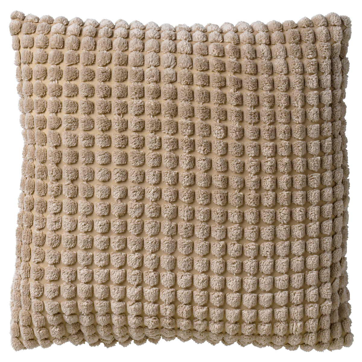 ROME - sierkussen 45x45 cm - effen kleur - 3D-structuur - Pumice Stone - beige