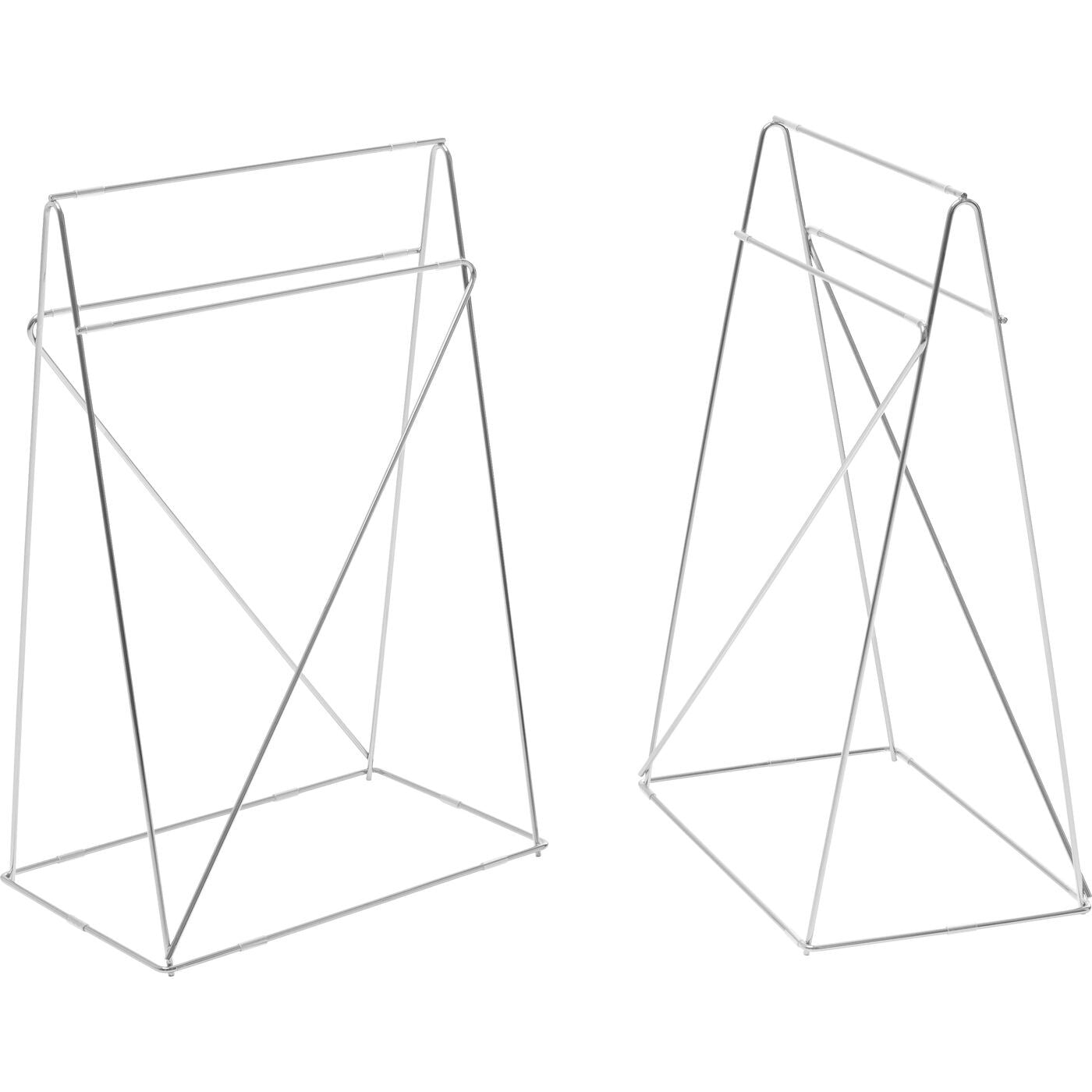 Bureauvoet Polar chroom (2 set) Kare Design