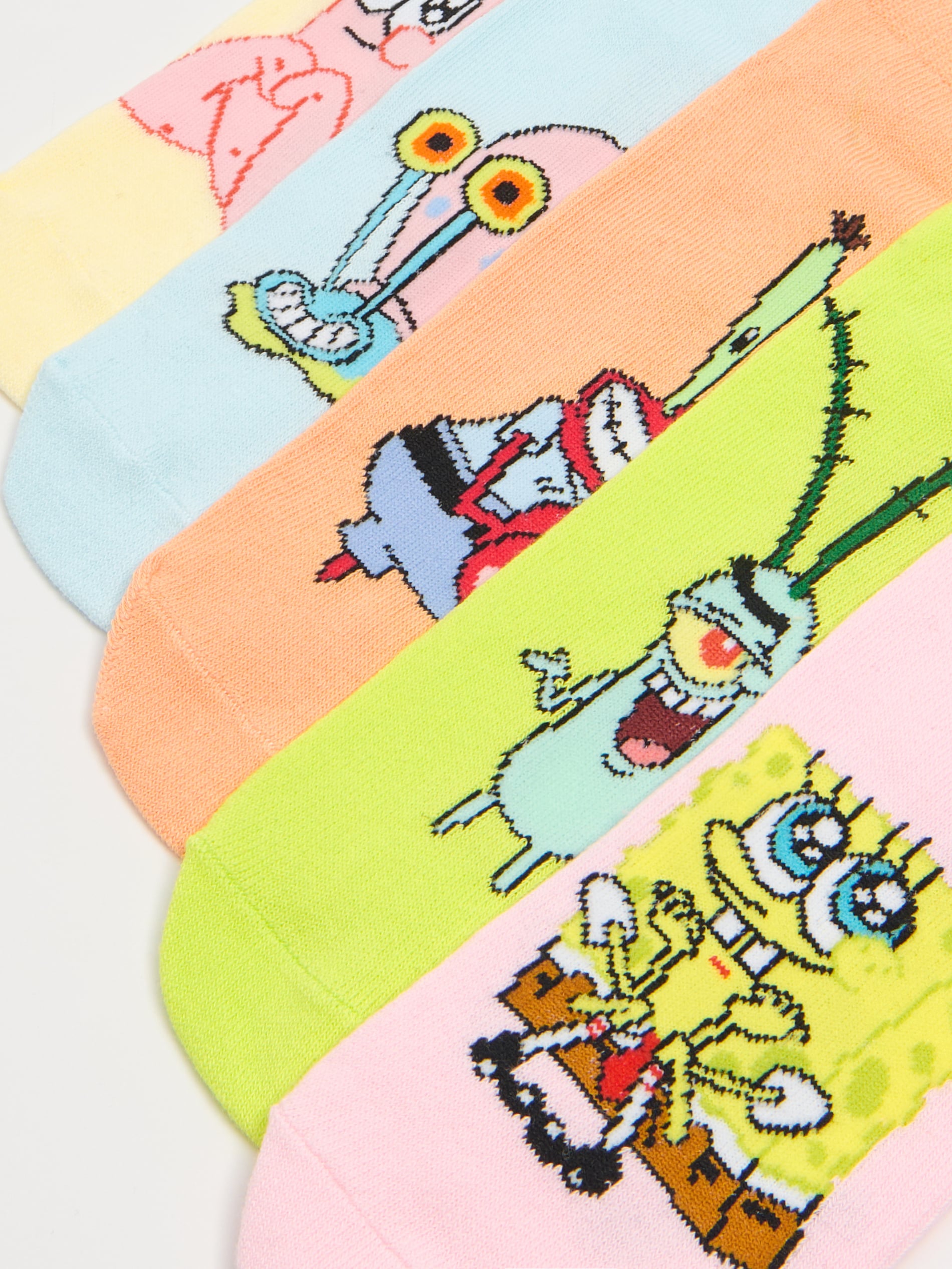 Zestaw skarpet z baby bohaterami SpongeBoba