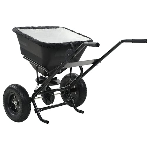 NNEVL Walk Behind Salt Spreader PVC and Steel 106x73x76 cm 45 L