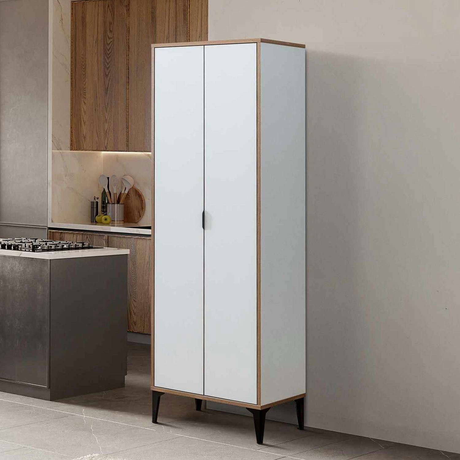 Armoire de cuisine blanche 2 portes BYRON