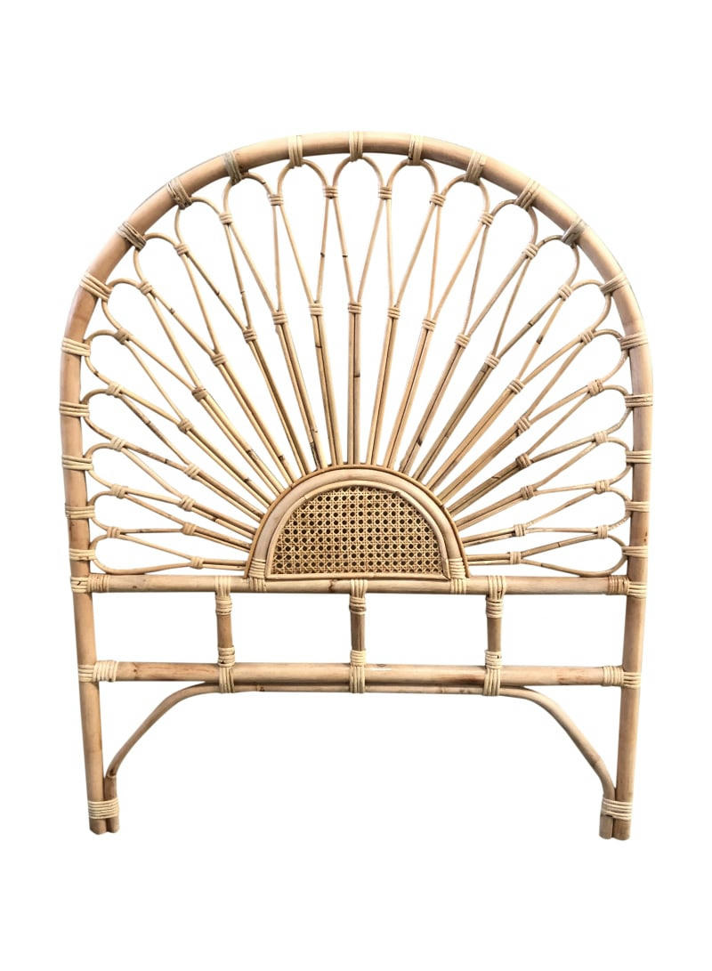 Flores - Tête de lit rotin et cannage