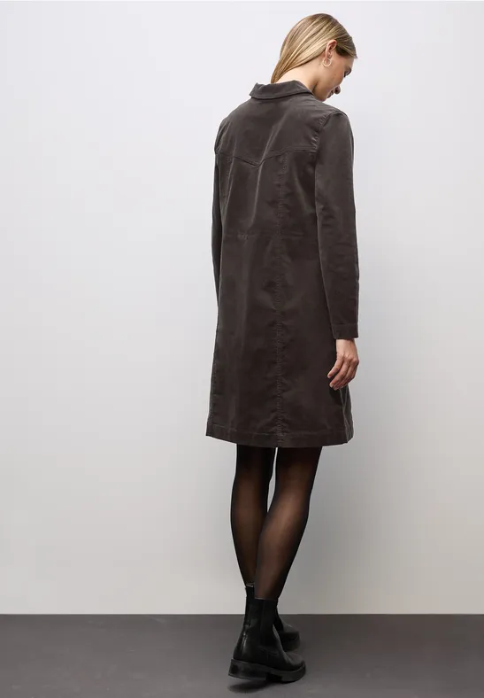 Cordkleid mit Zipper