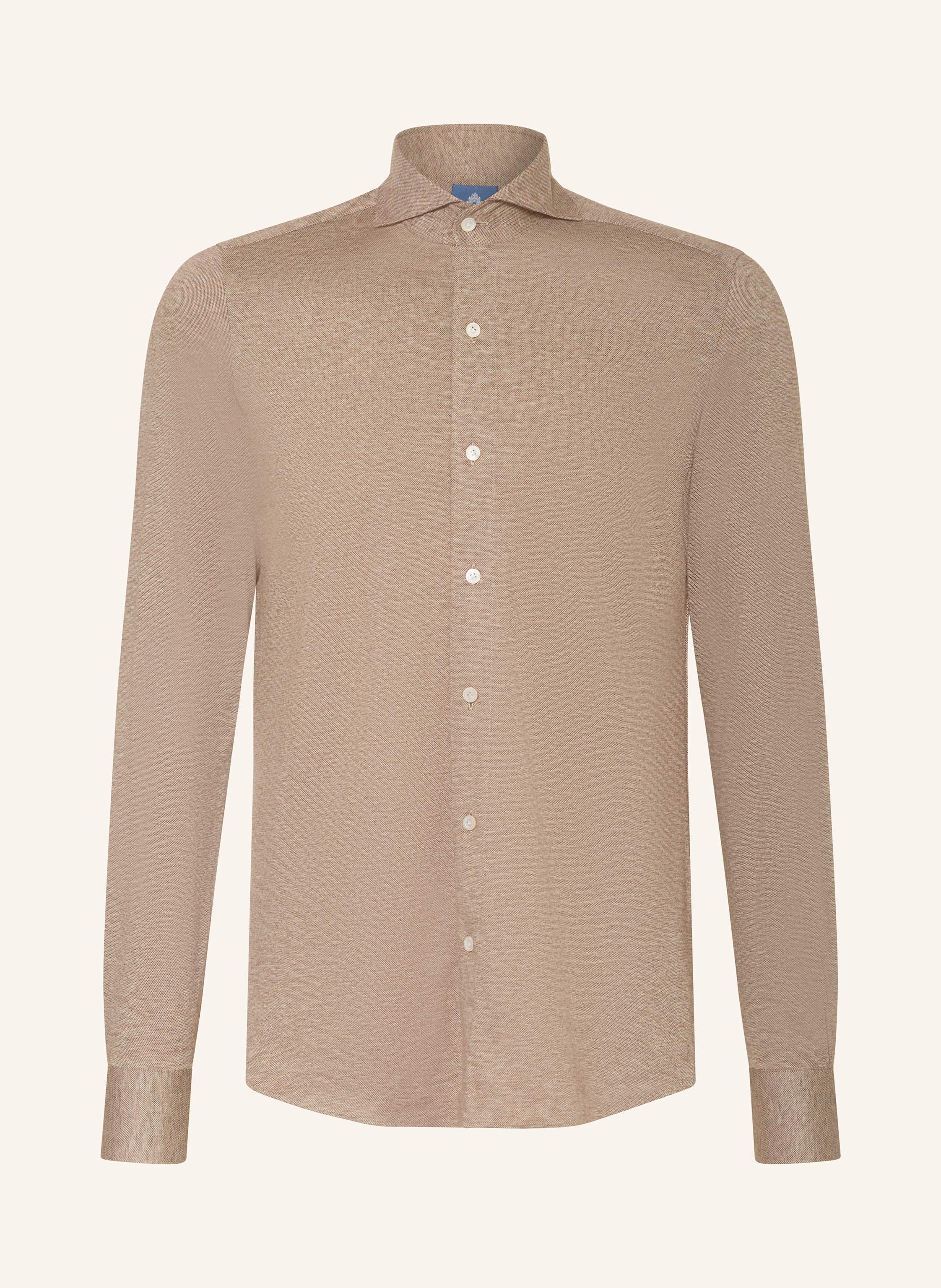FINAMORE 1925 Piqué-Hemd TORONTO SERGIO Slim Fit