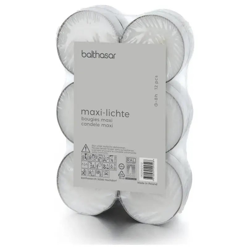 Teelicht 12er-Set Balthasar Teelichter Maxi