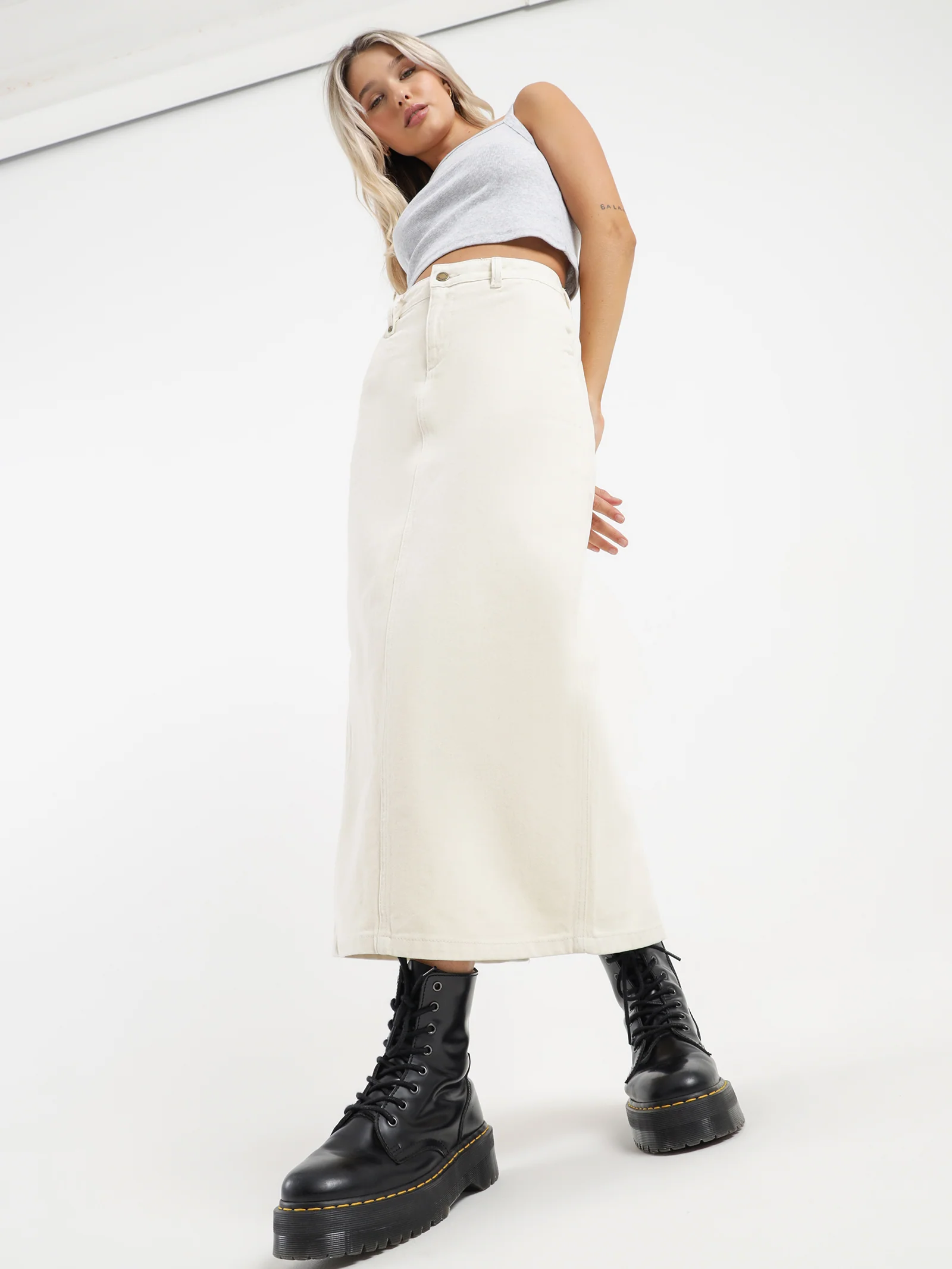 Fran Maxi Denim Skirt