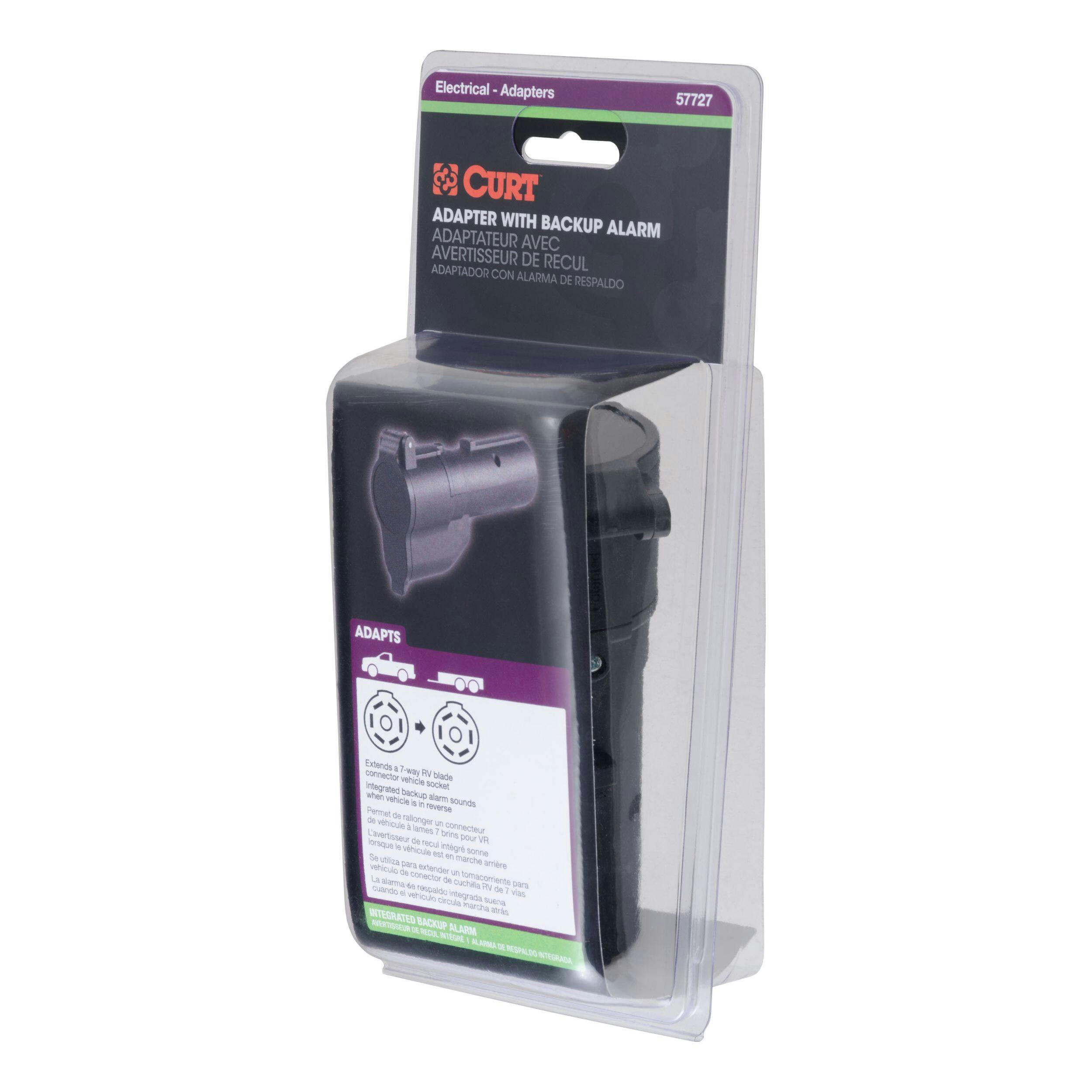 CURT Truck Back Up Alarm for 7-Way RV Blade (Packaged)