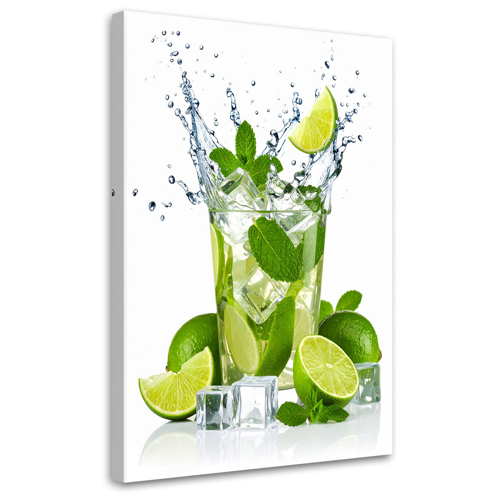 Obraz do kuchni baru, Koktajl Limonka Mojito Owoce 20x30