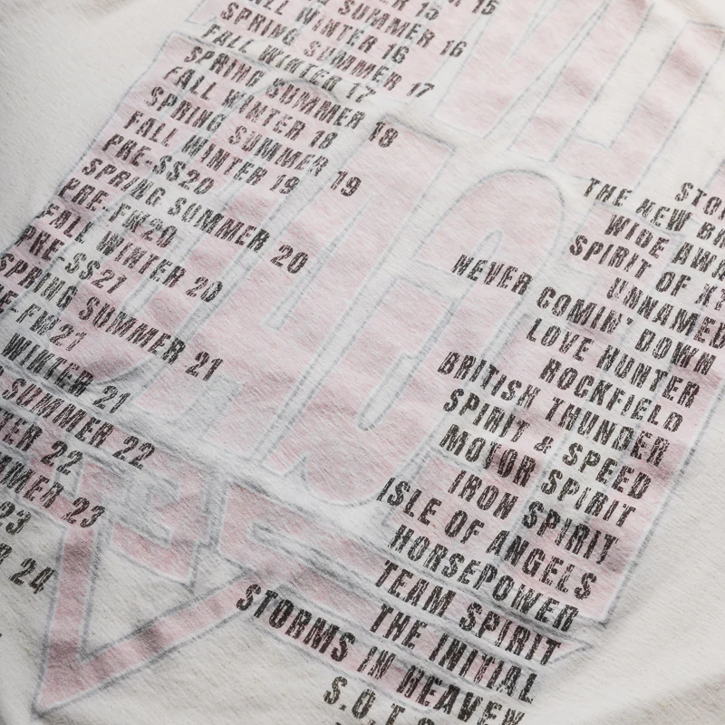 Represent Reversible Living Legacy Tour Tee - Washed Ecru