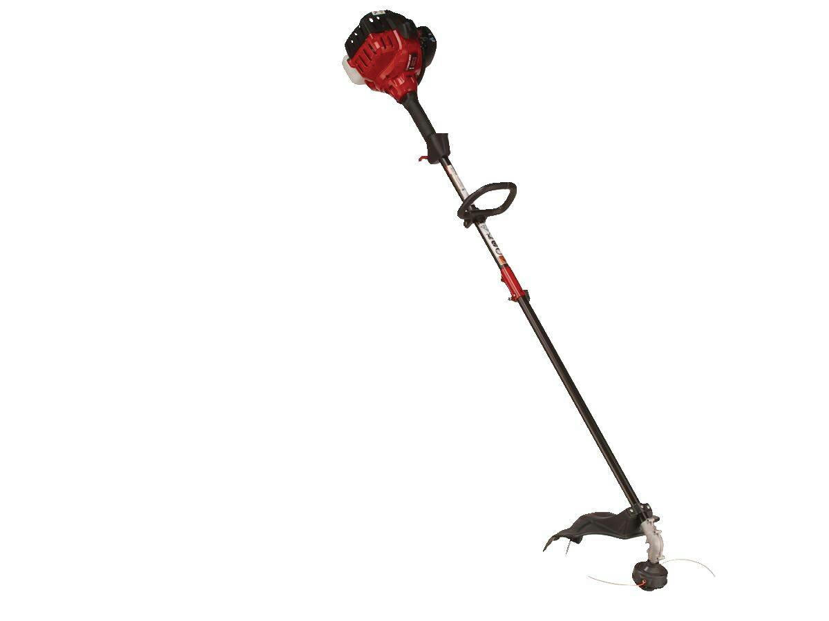 Troy-Bilt 27cc Gas 2-Cycle Straight Shaft Grass Trimmer with Edger Capable, 17-in