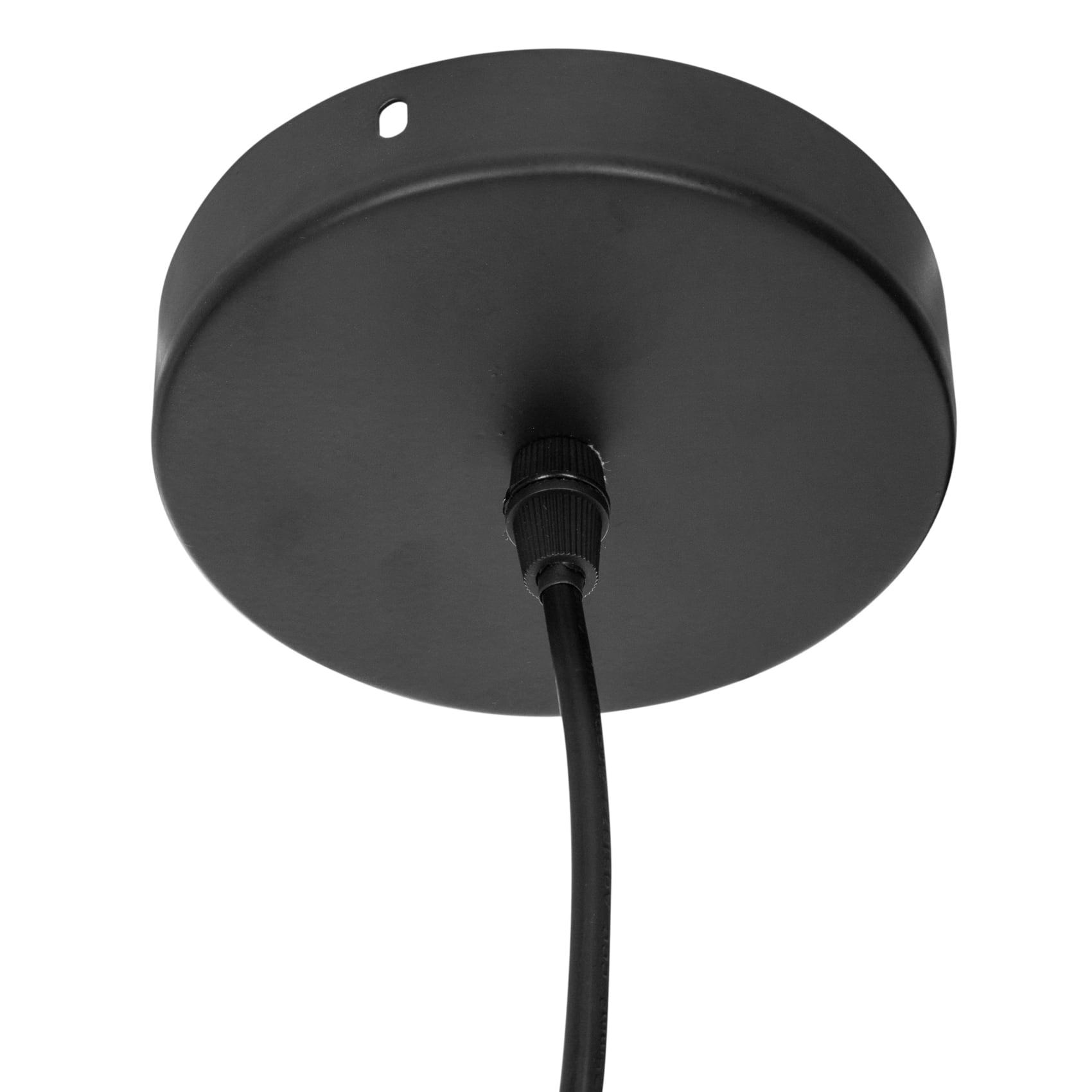 - Suspension en métal filaire flave noir Diam.19xH 27 cm