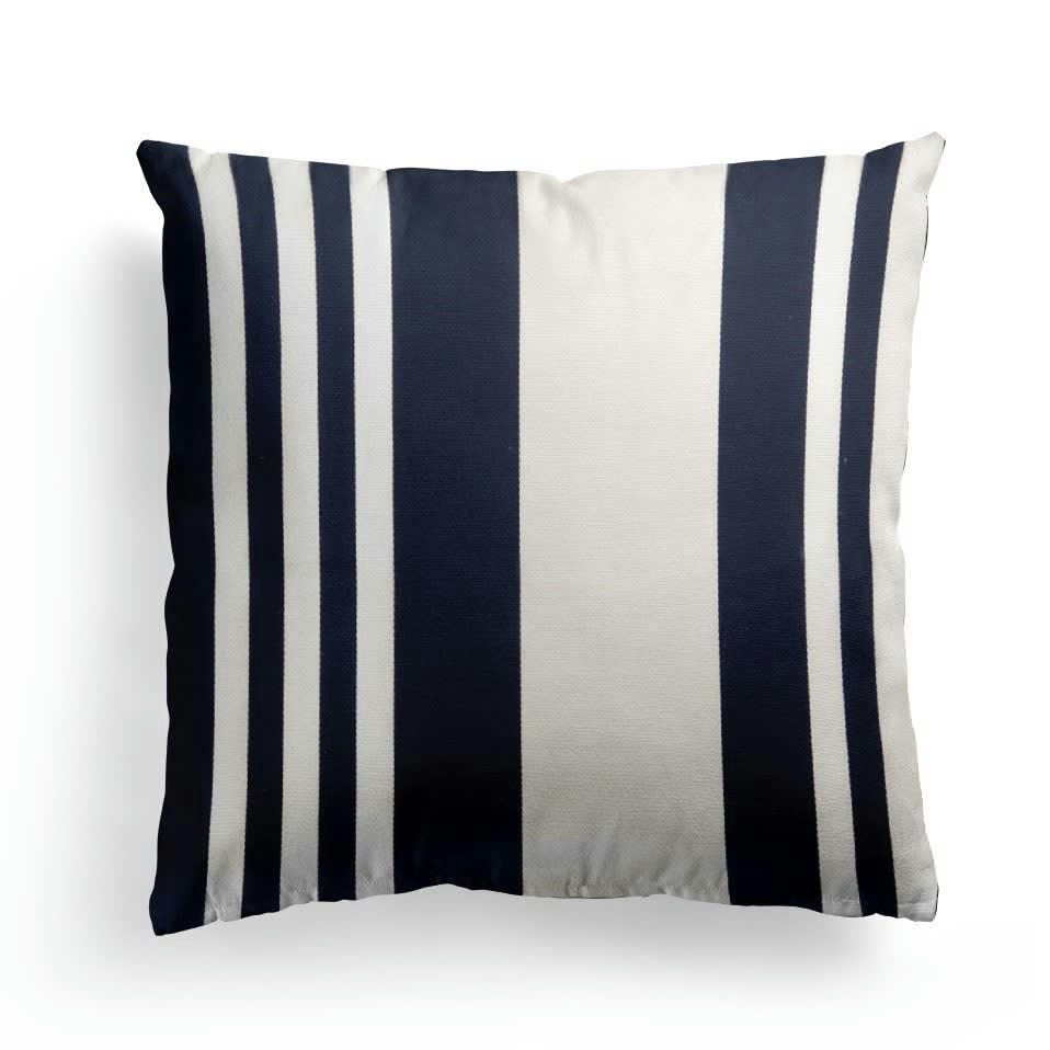 PAMPELUNE - Housse de coussin coton Bleu 40x40 cm