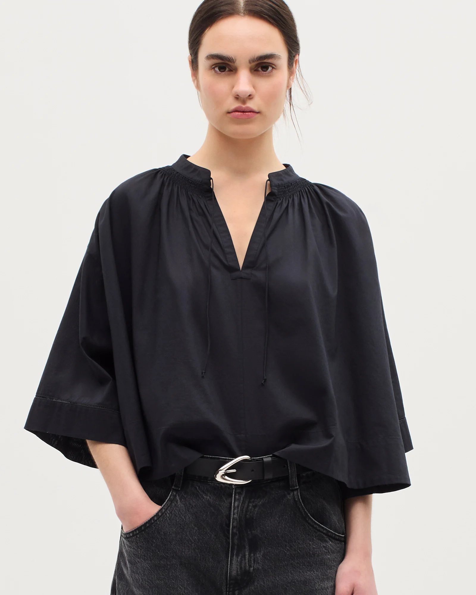 Blouse en voile de coton