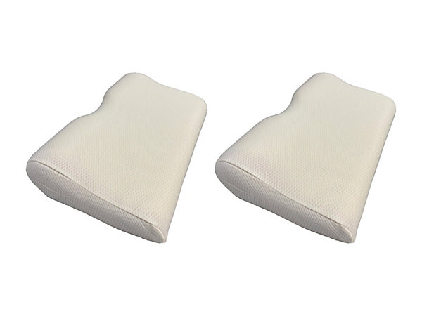 Lot de 2 oreillers DODO - maintien parfait tête - indéformable - L. 52 x H.32 cm - PERFECT POSITION