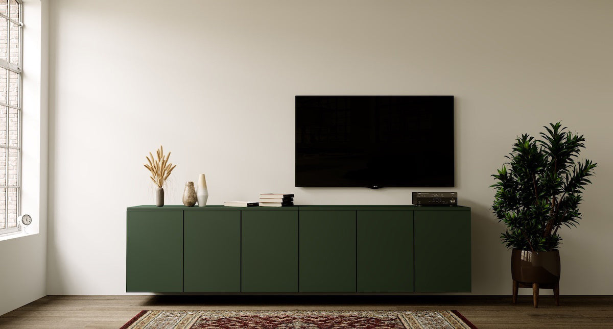 Artego Design Neve Soft Pro 273 cm Zwevend Dressoir Groen