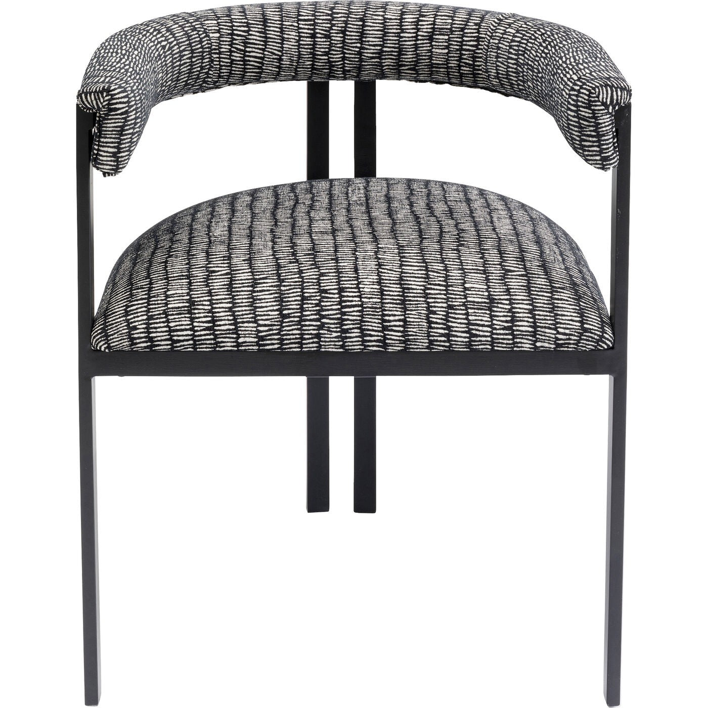 Kare Design Stoel met armleuningen Paris zwart