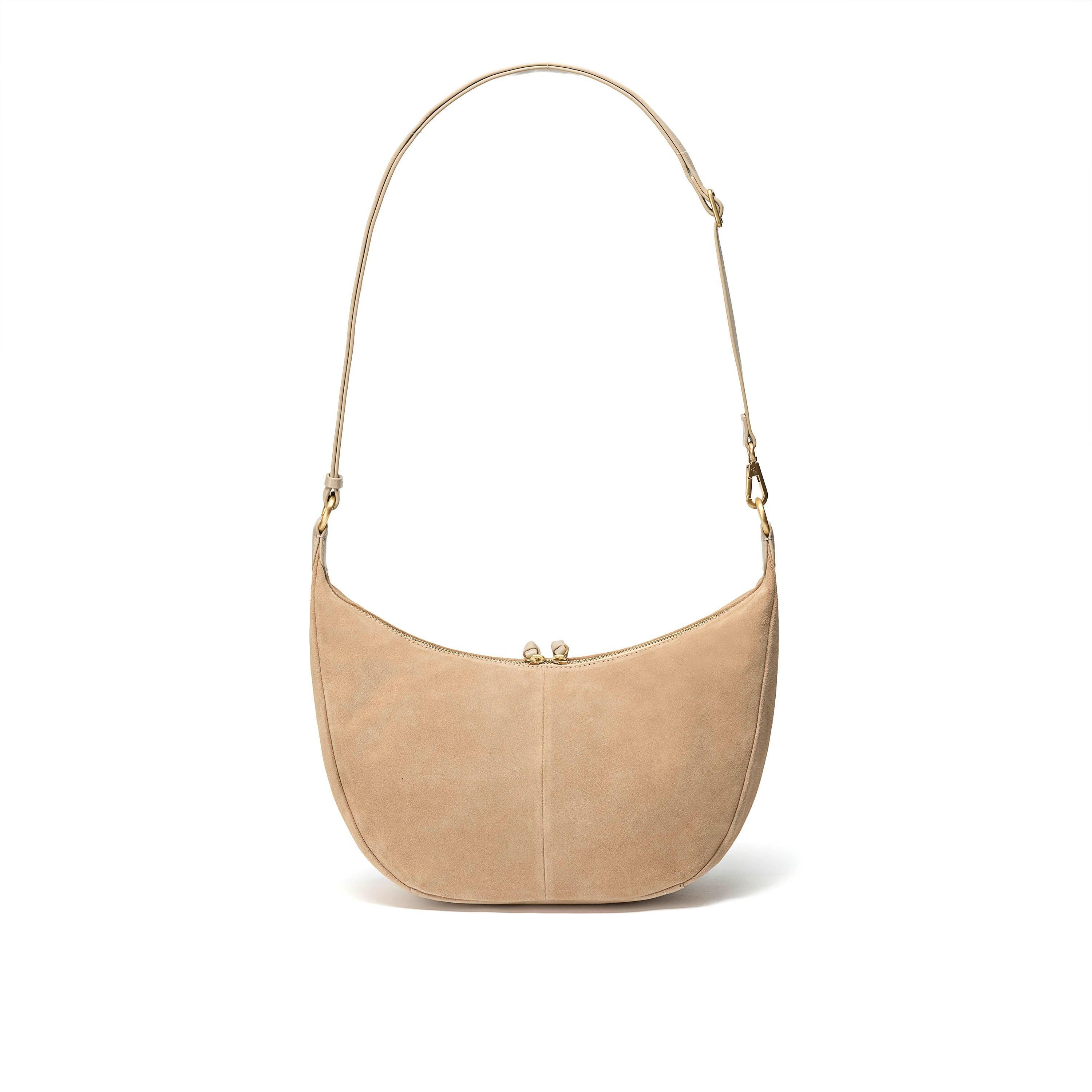 Clarks Willow Moon Taupe Suede Shoulder Bag,Cross Body Bag