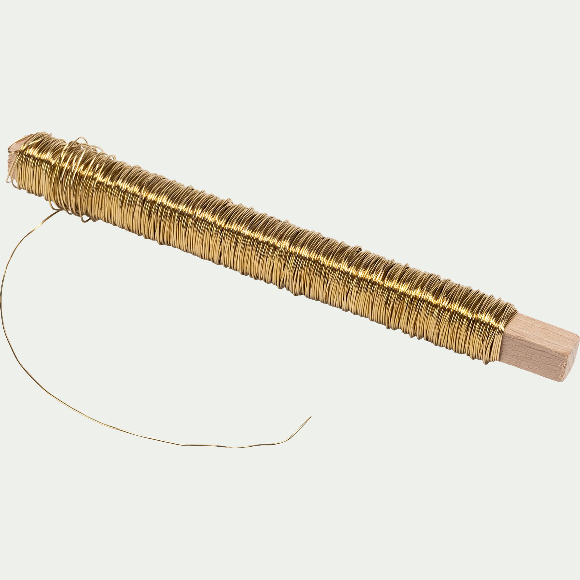 ATTADI - Fil fin en cuivre 28m - doré métallisé