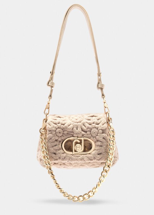 Borsa LaPuffy piccola con ricamo