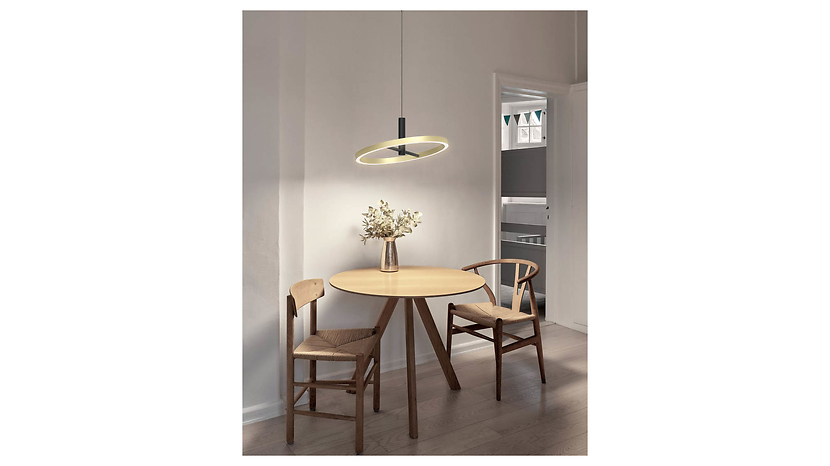 Lampa wisząca Brest LED ze ściemniaczem czarna
