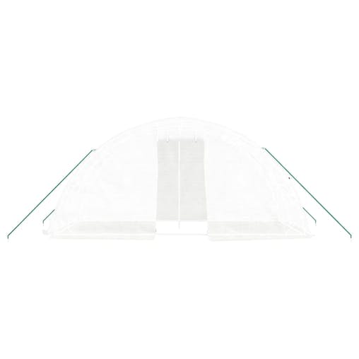 NNEVL Greenhouse with Steel Frame White 10 m&sup2; 5x2x2.3 m